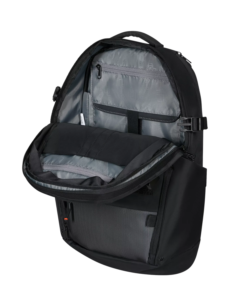 American Tourister PacePro 15-inch laptop backpack in flash black, UK version