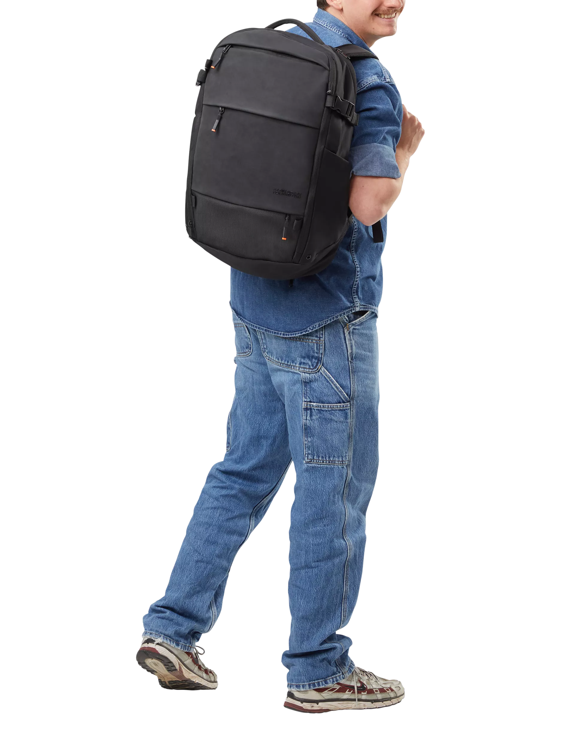 American Tourister PacePro 15-inch laptop backpack in flash black, UK version