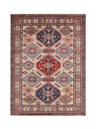John Lewis Gooch Oriental Supreme Kazak Pure Wool Rug, Multi, 206 x 152 cm- Buy online at McGrocer