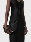 AllSaints Luna Micro Leather Shoulder Bag, imported from the UK