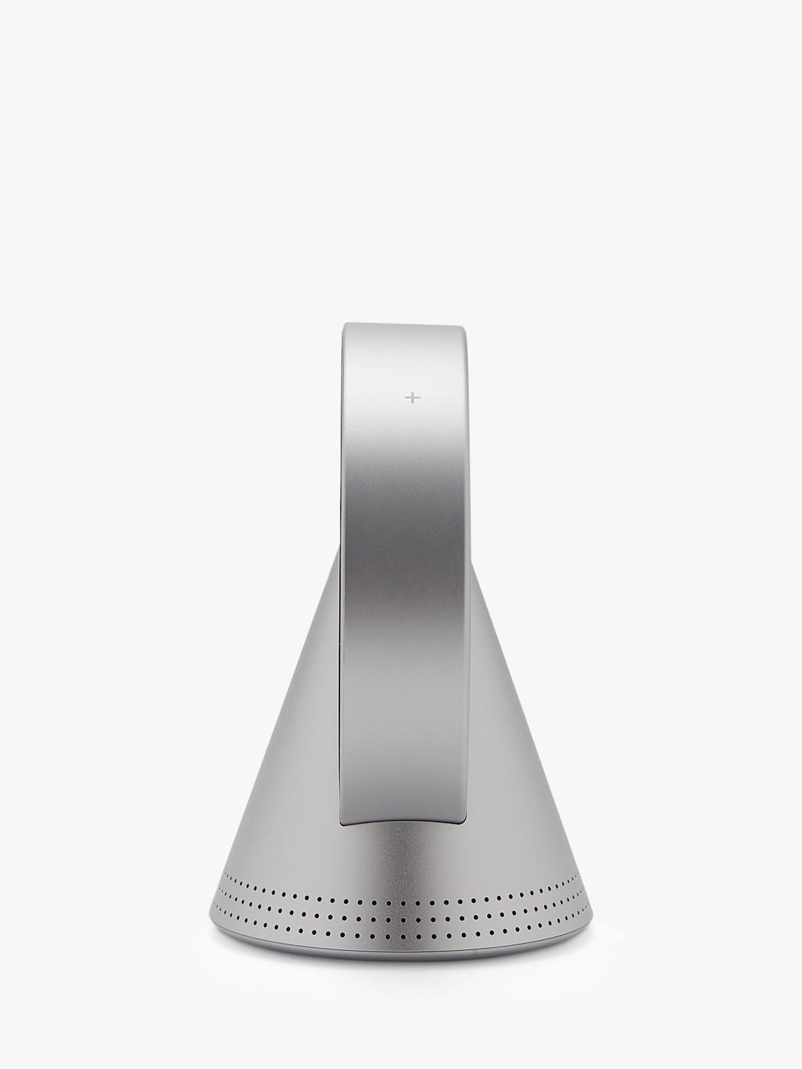 Lexon Conic digital alarm clock glacier aluminium (British brand)