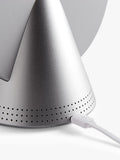 Lexon Conic digital alarm clock glacier aluminium (British brand)