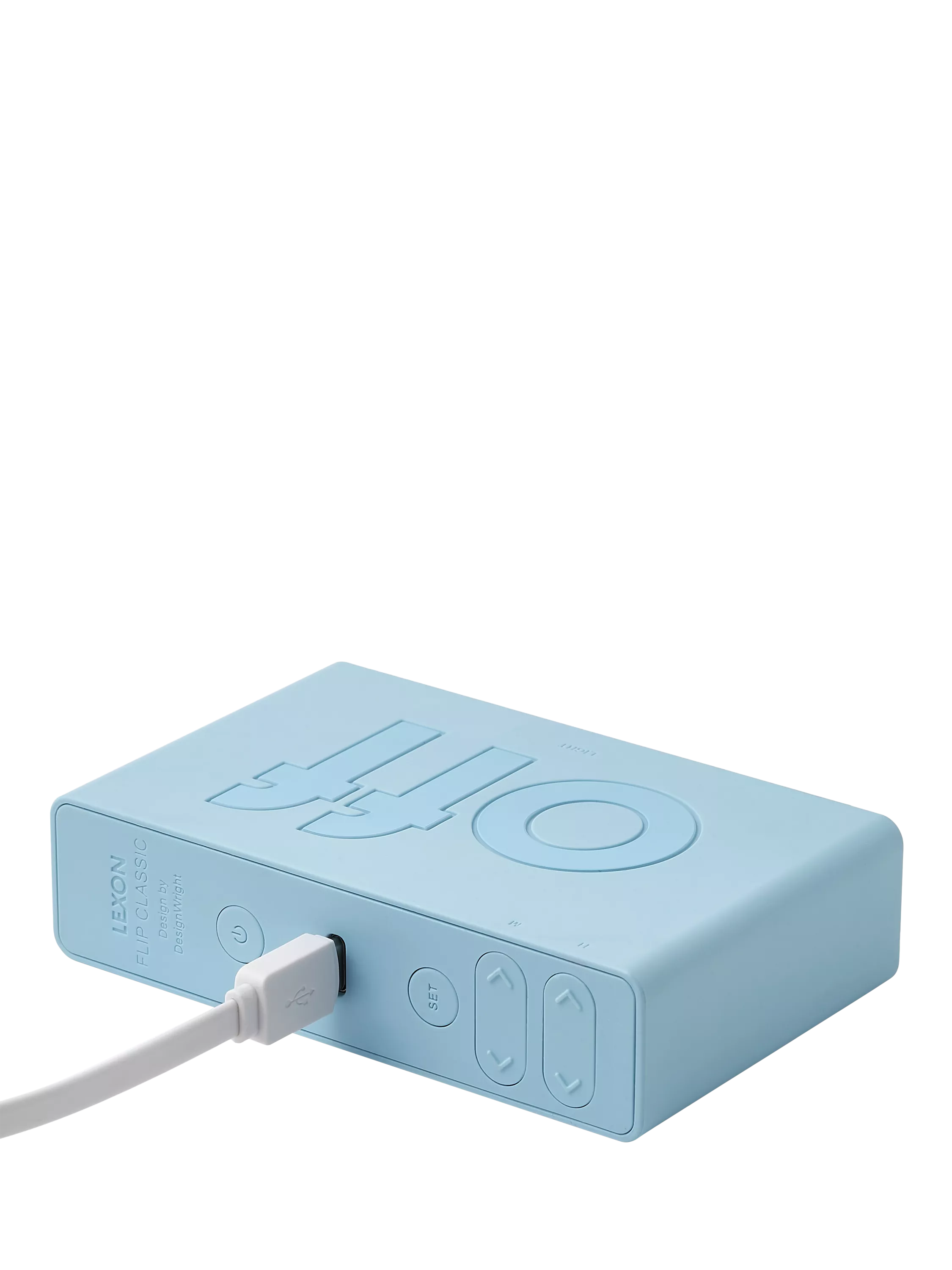 Lexon Flip Classic alarm clock, UK version