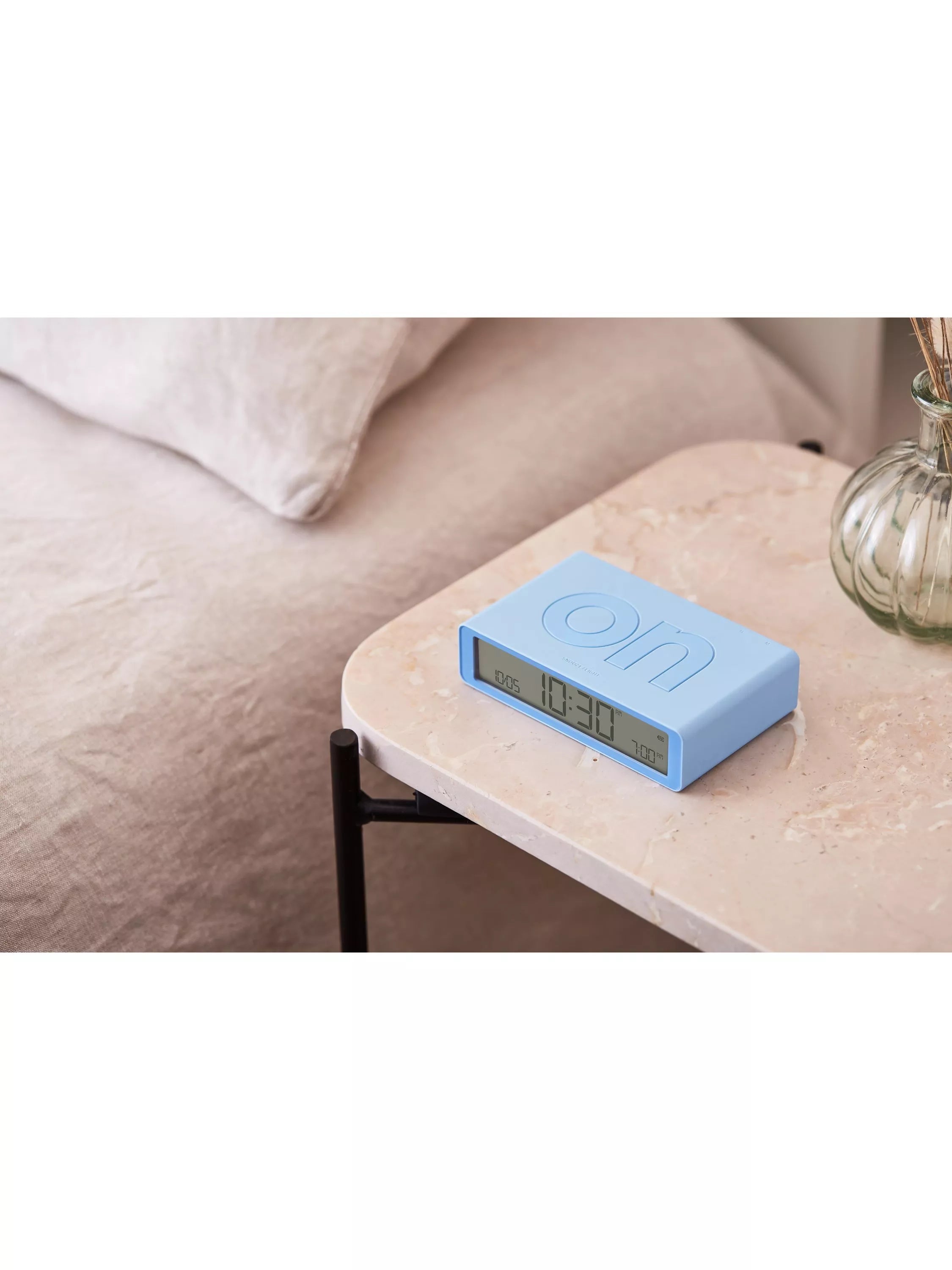 Lexon Flip Classic alarm clock, UK version
