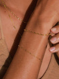 Daisy London Helix Twisted bracelet gold plated - British product