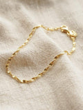 Daisy London Helix Twisted bracelet gold plated - British product