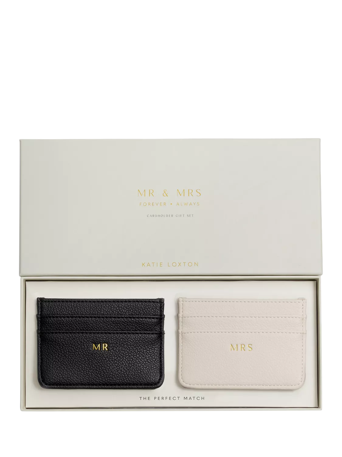 Katie Loxton Mr & Mrs card holder gift set, British brand