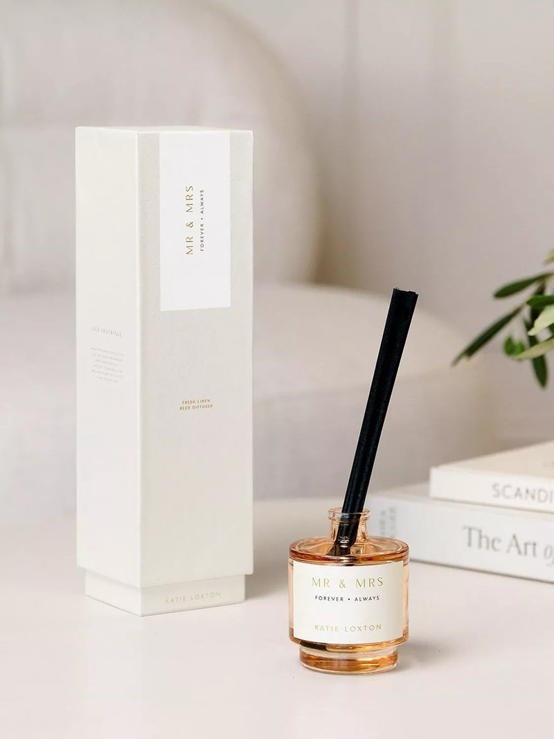 Katie Loxton Mr & Mrs reed diffuser fresh linen white lily, UK version