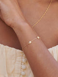 Daisy London daisy chain bracelet gold plated - British product