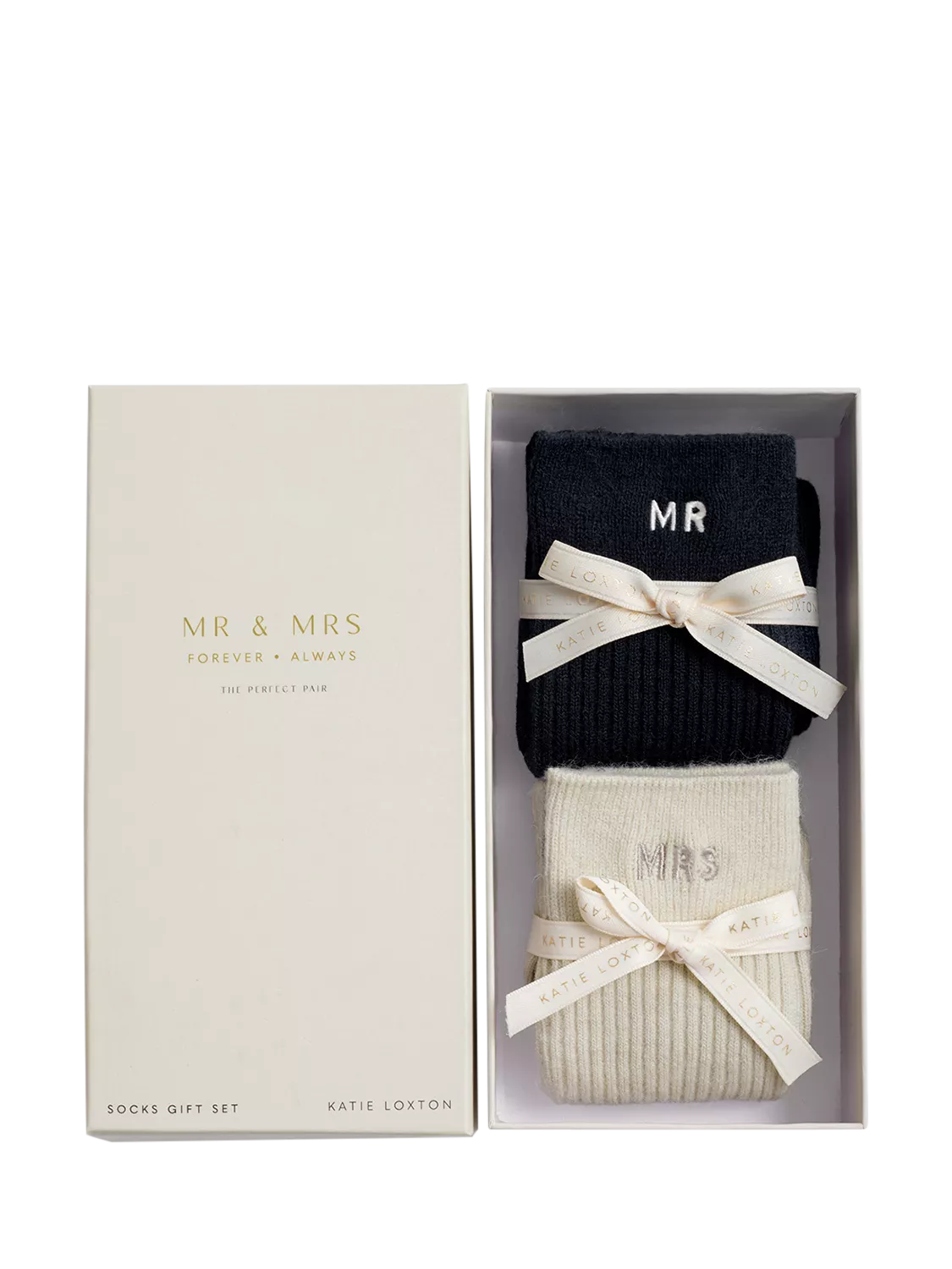 Katie Loxton Mr & Mrs socks gift set, UK version
