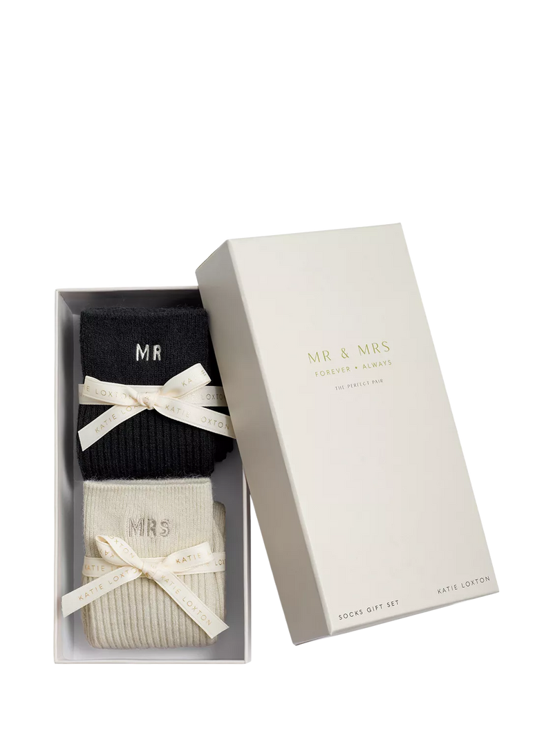 Katie Loxton Mr & Mrs socks gift set, UK version