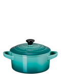 Le Creuset Stoneware Petite Round Casserole, Bleu Riviera