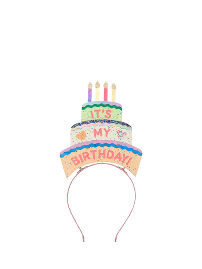 John Lewis Mimi & Lula Kids' Birthday Cake Headband Bright Multi- Buy online at McGrocer