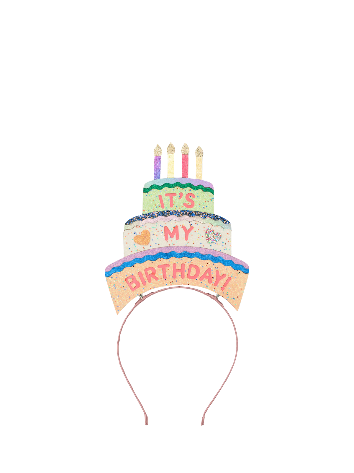 Mimi & Lula sparkly birthday cake headband for kids (British brand)