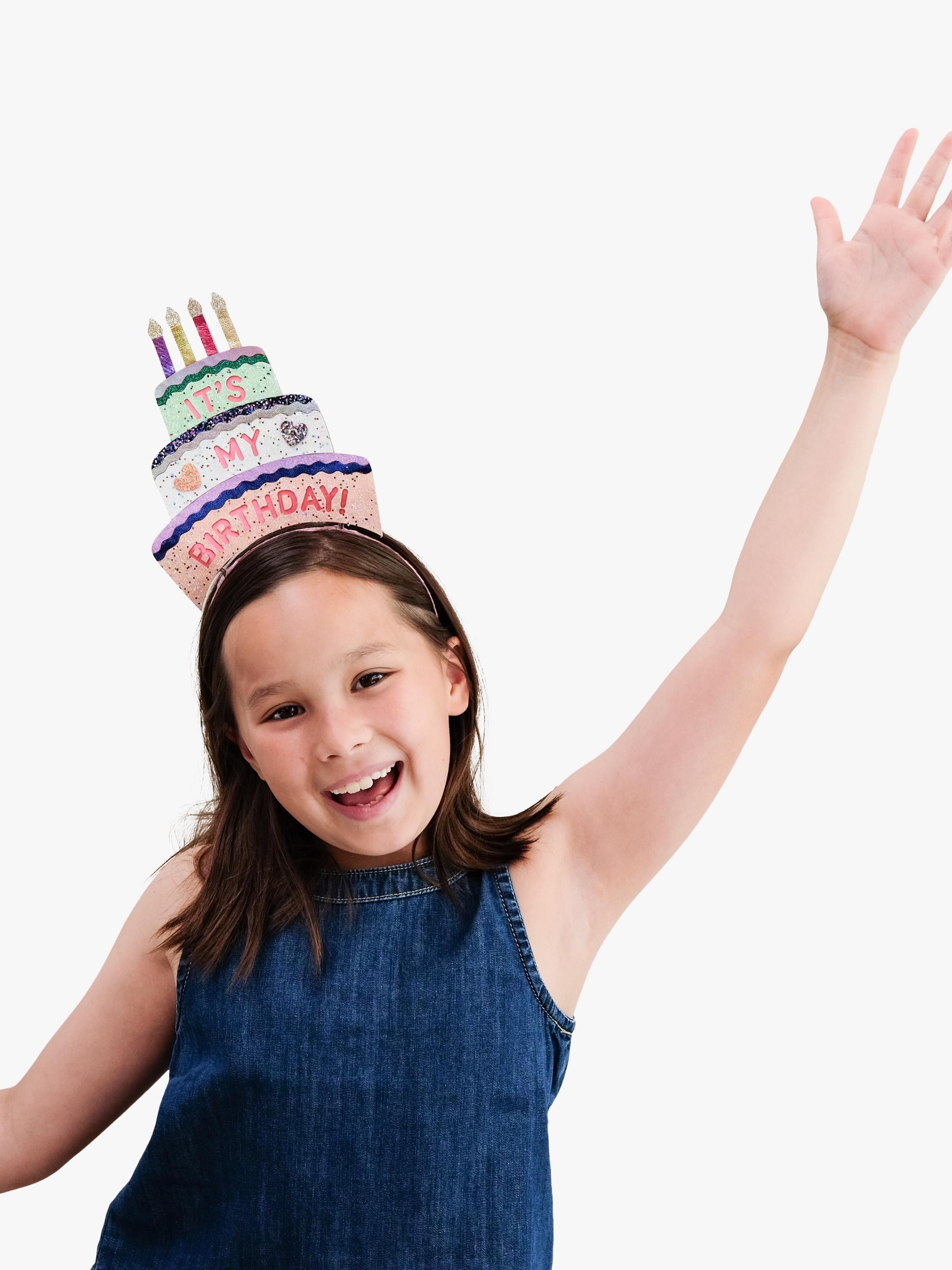 Mimi & Lula sparkly birthday cake headband for kids (British brand)
