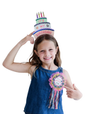 Mimi & Lula sparkly birthday cake headband for kids (British brand)
