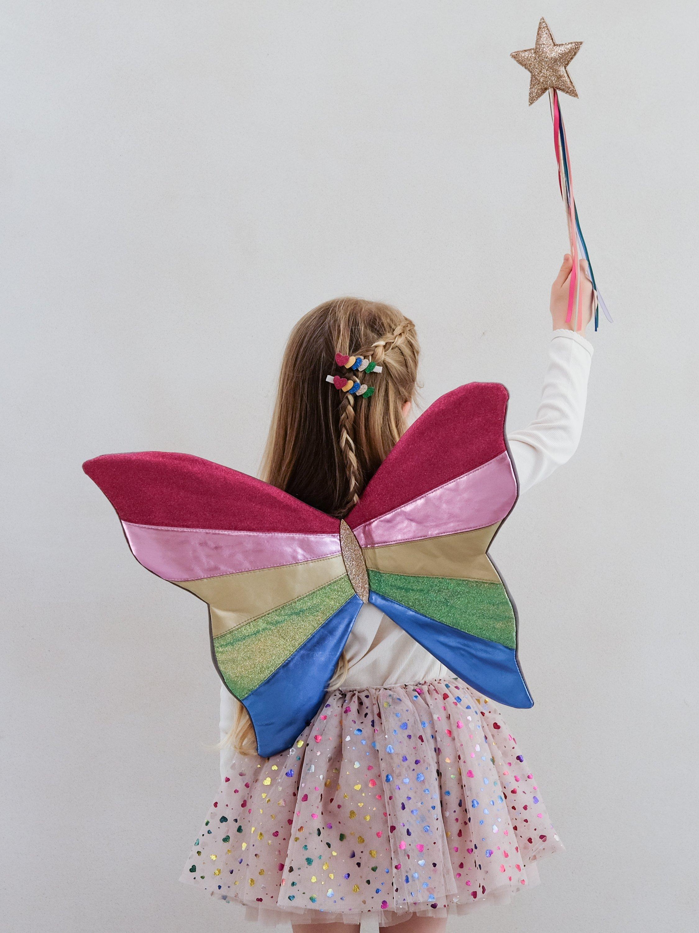 Mimi & Lula rainbow wand kids dress-up, imported from the UK