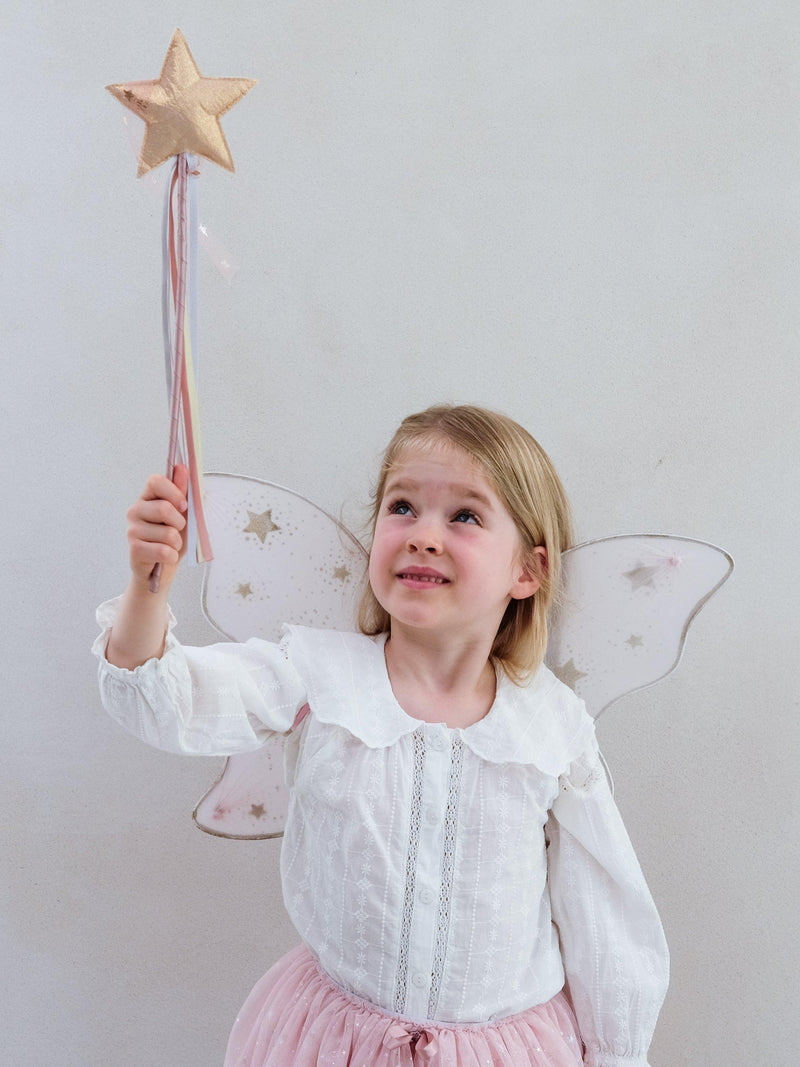 Mimi & Lula kids' starry night wings pink, UK version