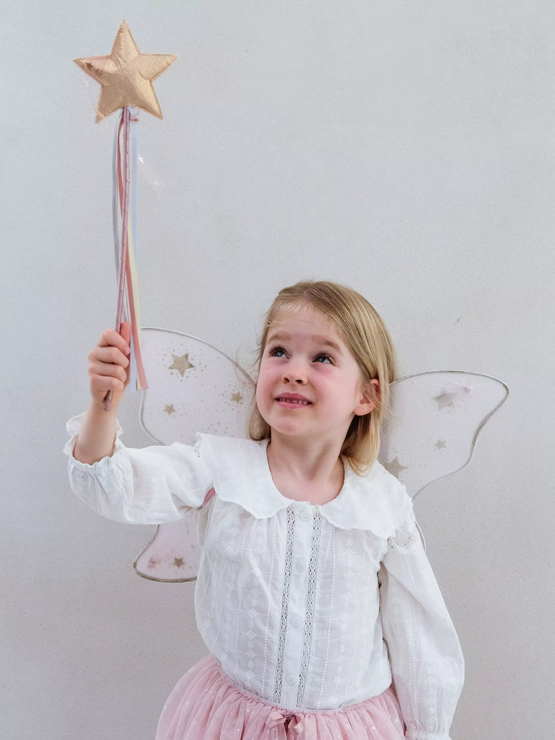 Mimi & Lula kids' starry night wings pink, UK version