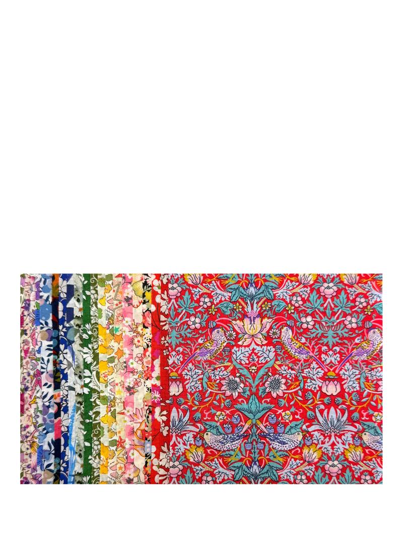 Alice Caroline Liberty Tana Lawn charm squares fabric pack of 20, UK version