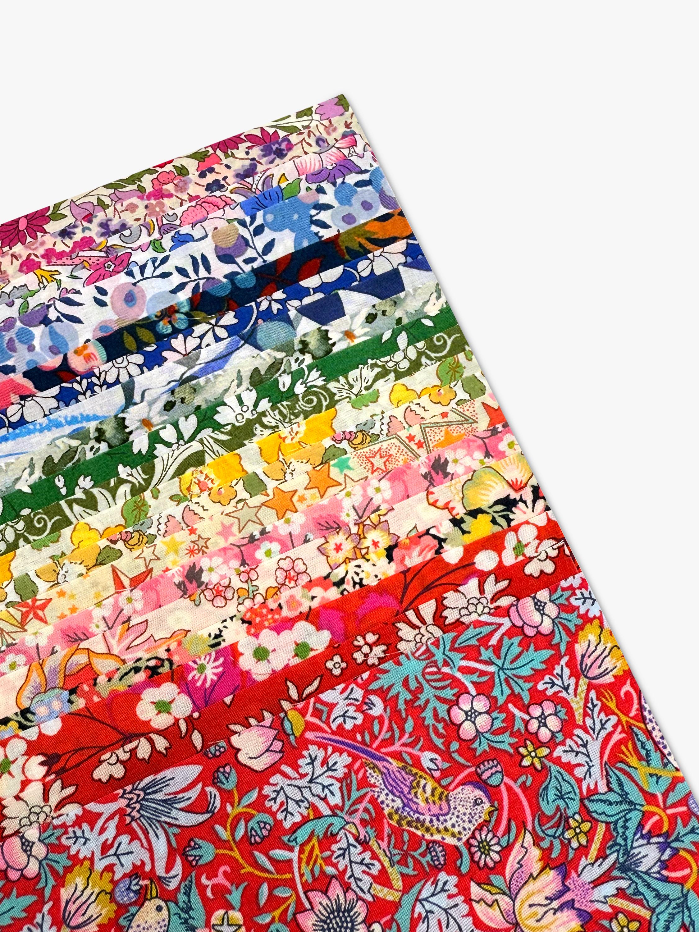 Alice Caroline Liberty Tana Lawn charm squares fabric pack of 20, UK version