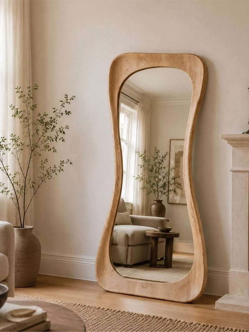 Yearn Alba oak full-length mirror 190x90cm natural (British brand)