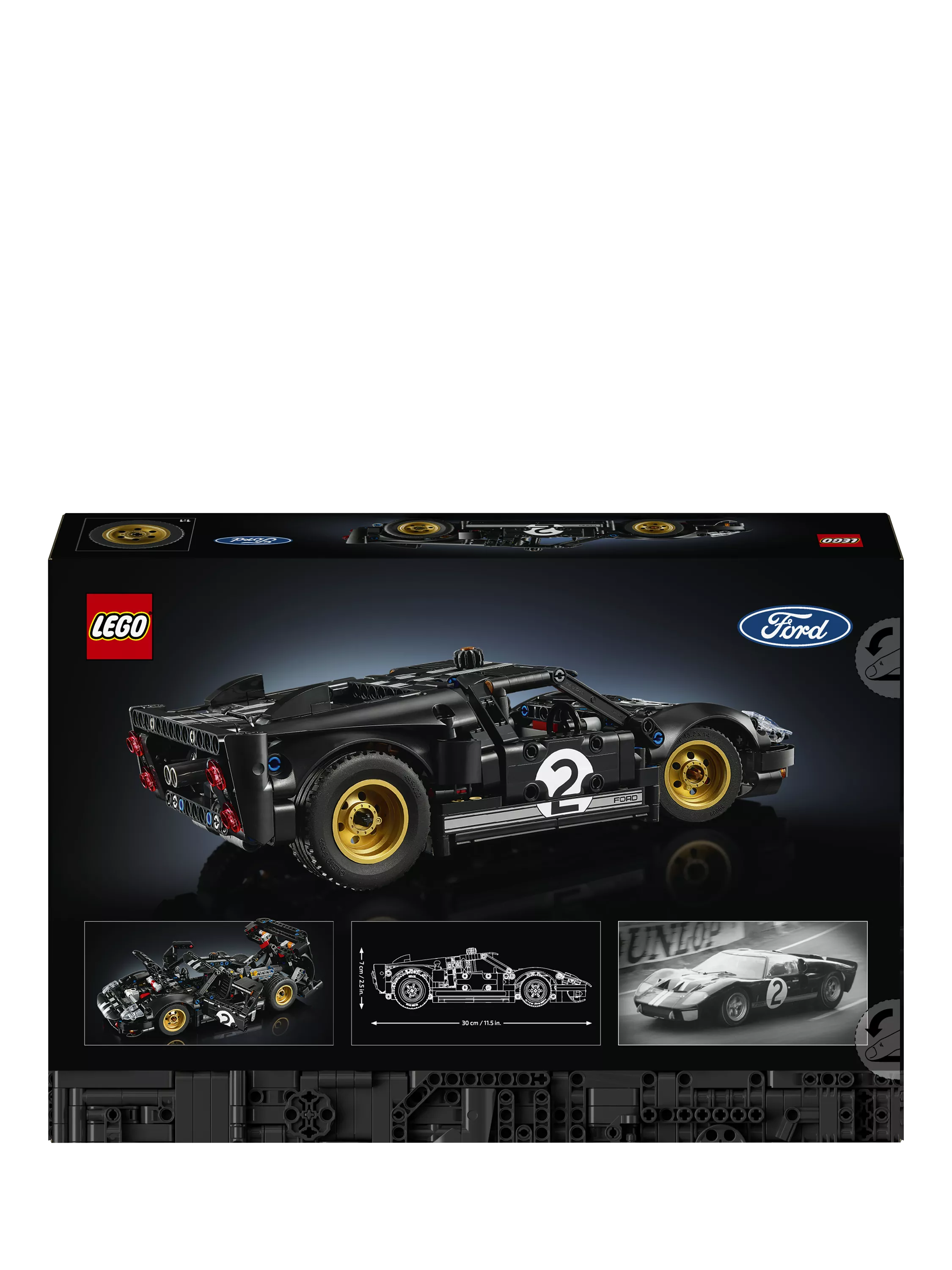 LEGO Technic 1966 Ford GT40 MKII model kit 793 pieces (British brand)