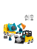 LEGO DUPLO construction vehicles 3-in-1 22 pieces - British product