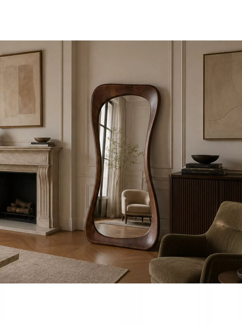 Yearn Alba full-length mirror walnut oak 190cm - British product