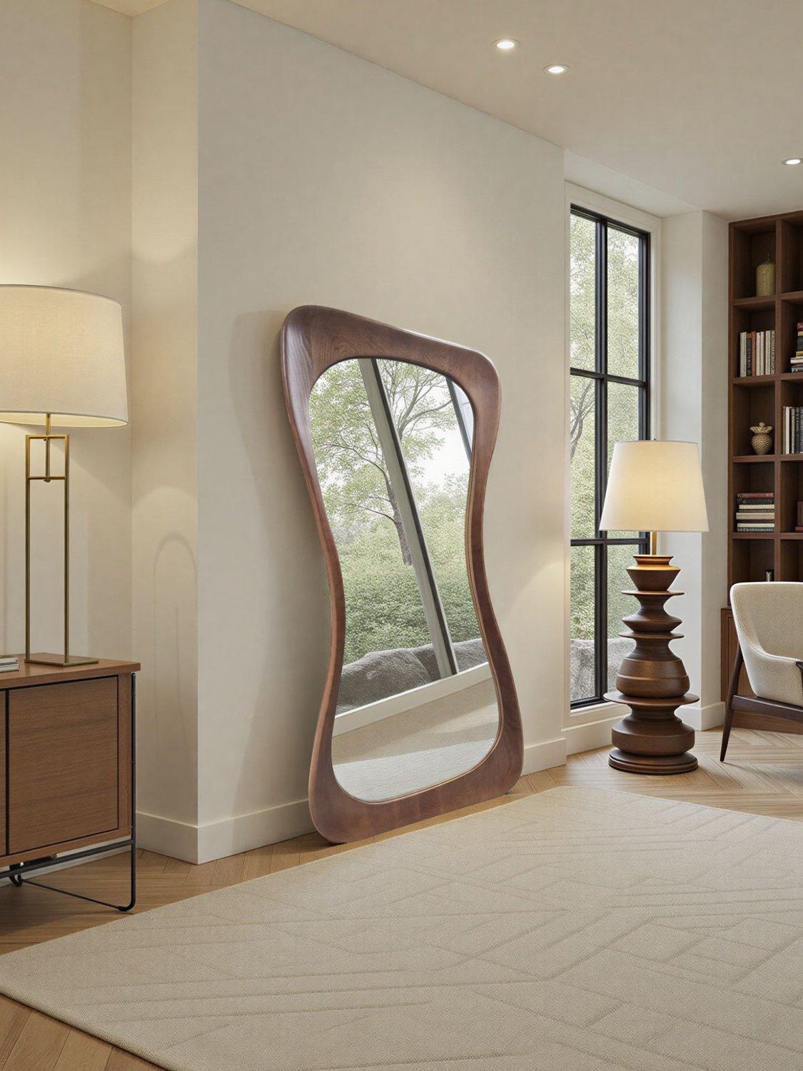 Yearn Alba full-length mirror walnut oak 190cm - British product