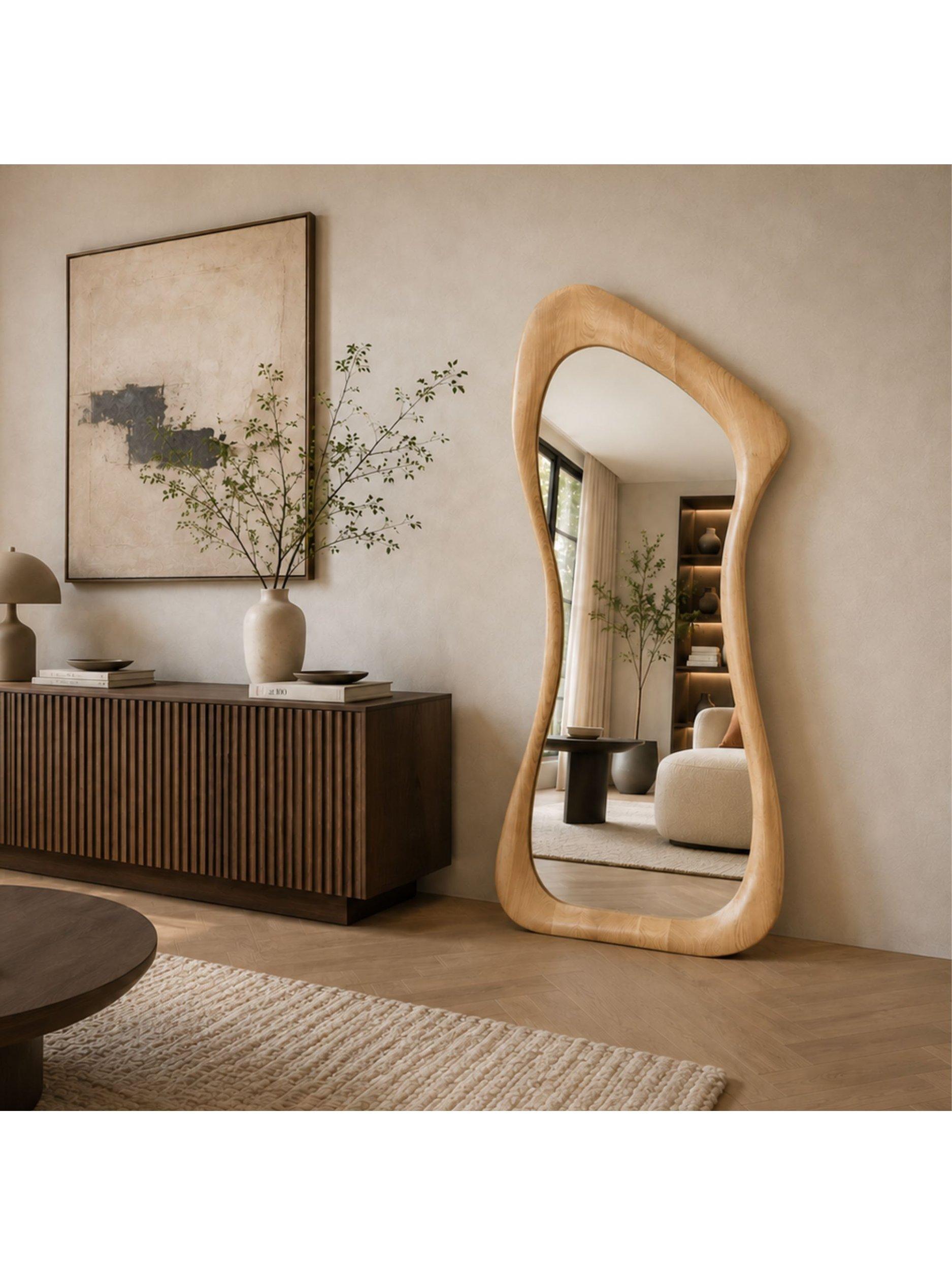 Yearn Arlo full-length oak mirror 180x80cm, imported from the UK
