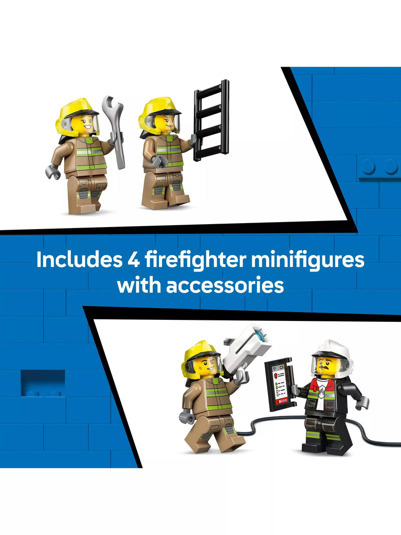 LEGO City Airport Fire Engine building set 691 pieces (British brand)