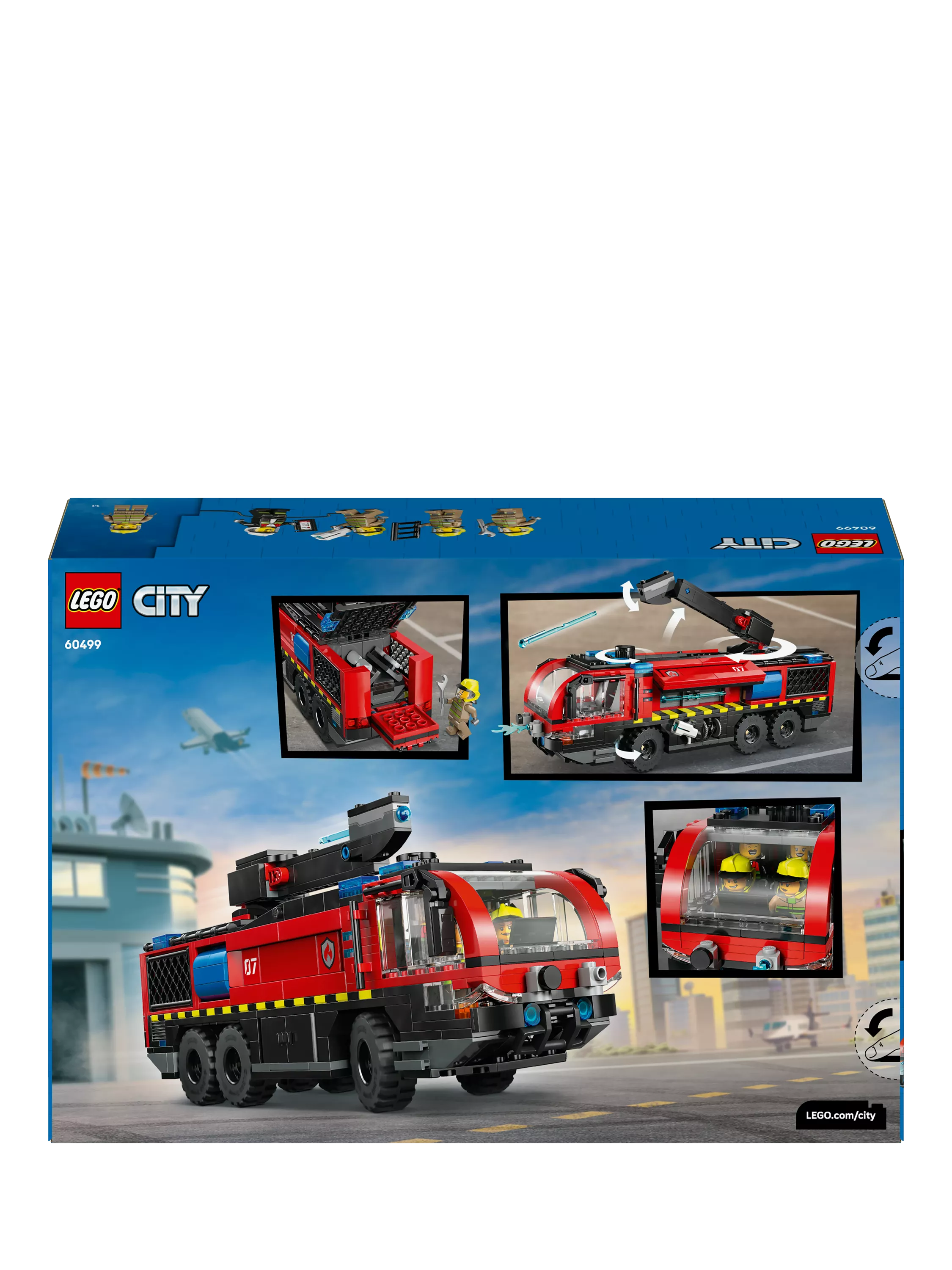 LEGO City Airport Fire Engine building set 691 pieces (British brand)