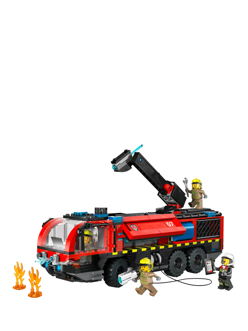 LEGO City Airport Fire Engine building set 691 pieces (British brand)