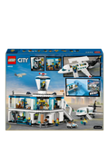 LEGO City airport building toy with airplane and minifigures, UK version