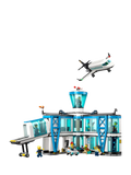 LEGO City airport building toy with airplane and minifigures, UK version