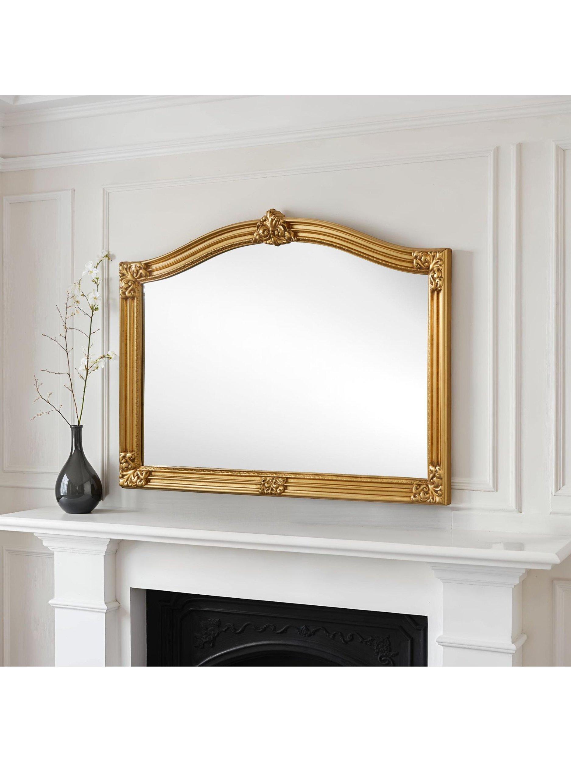 Yearn ornate overmantel mirror 89 x 130cm - British product