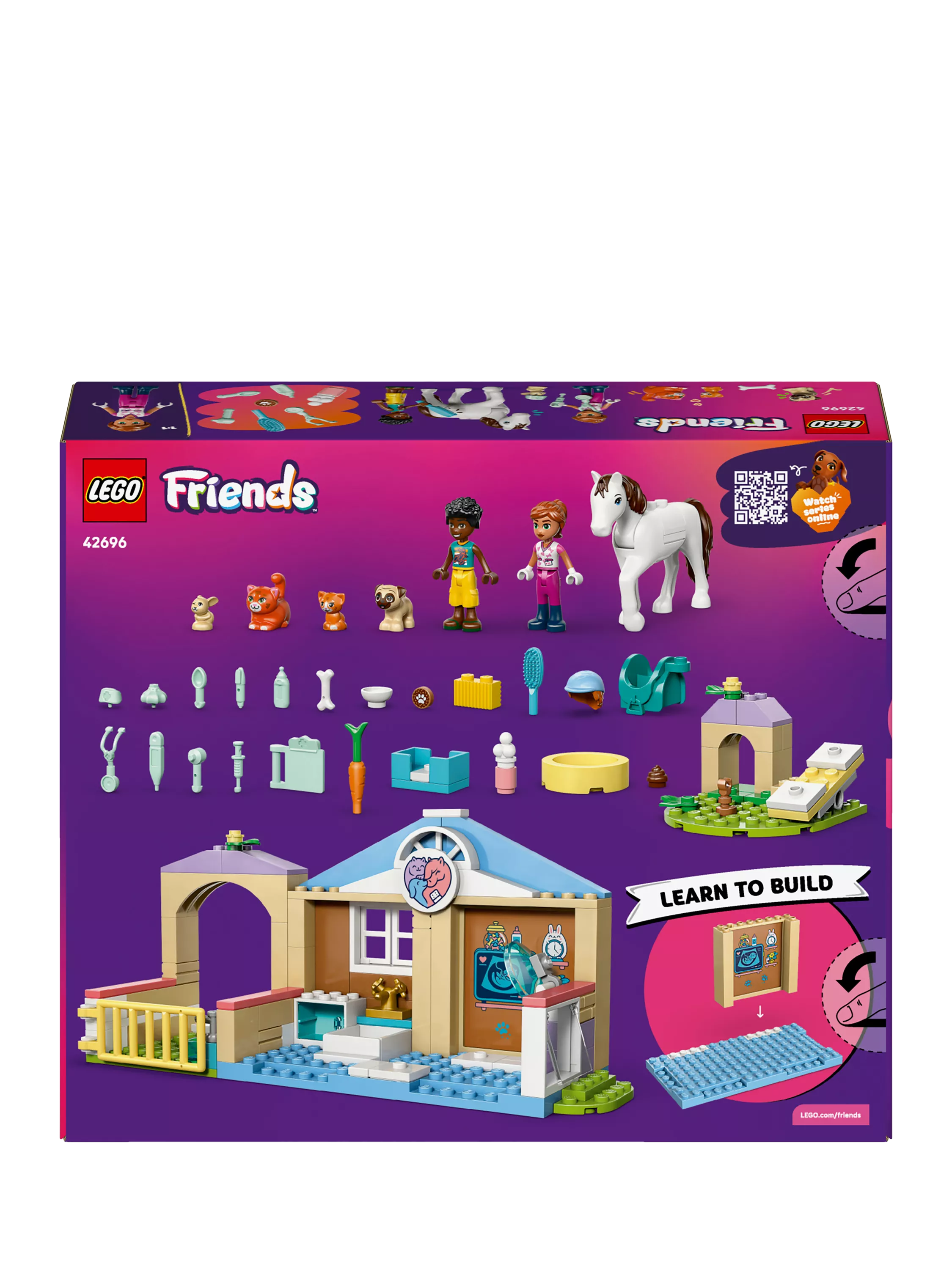 LEGO Friends 42696 Vet Clinic toy, UK version