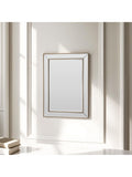 Yearn bevelled glass rectangular wall mirror 105x77cm, UK version