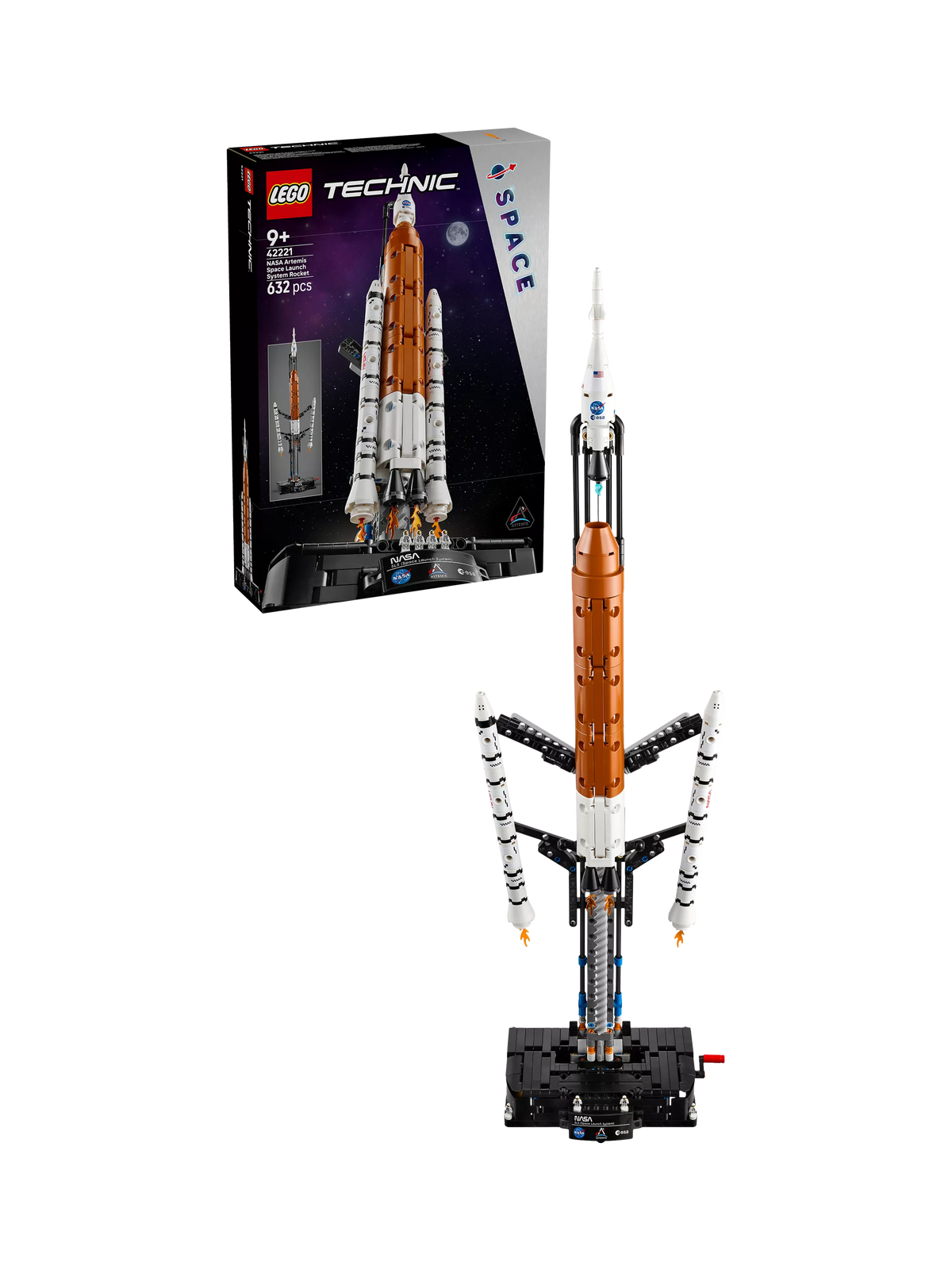 LEGO Technic NASA Artemis space rocket set 632 pieces - British product