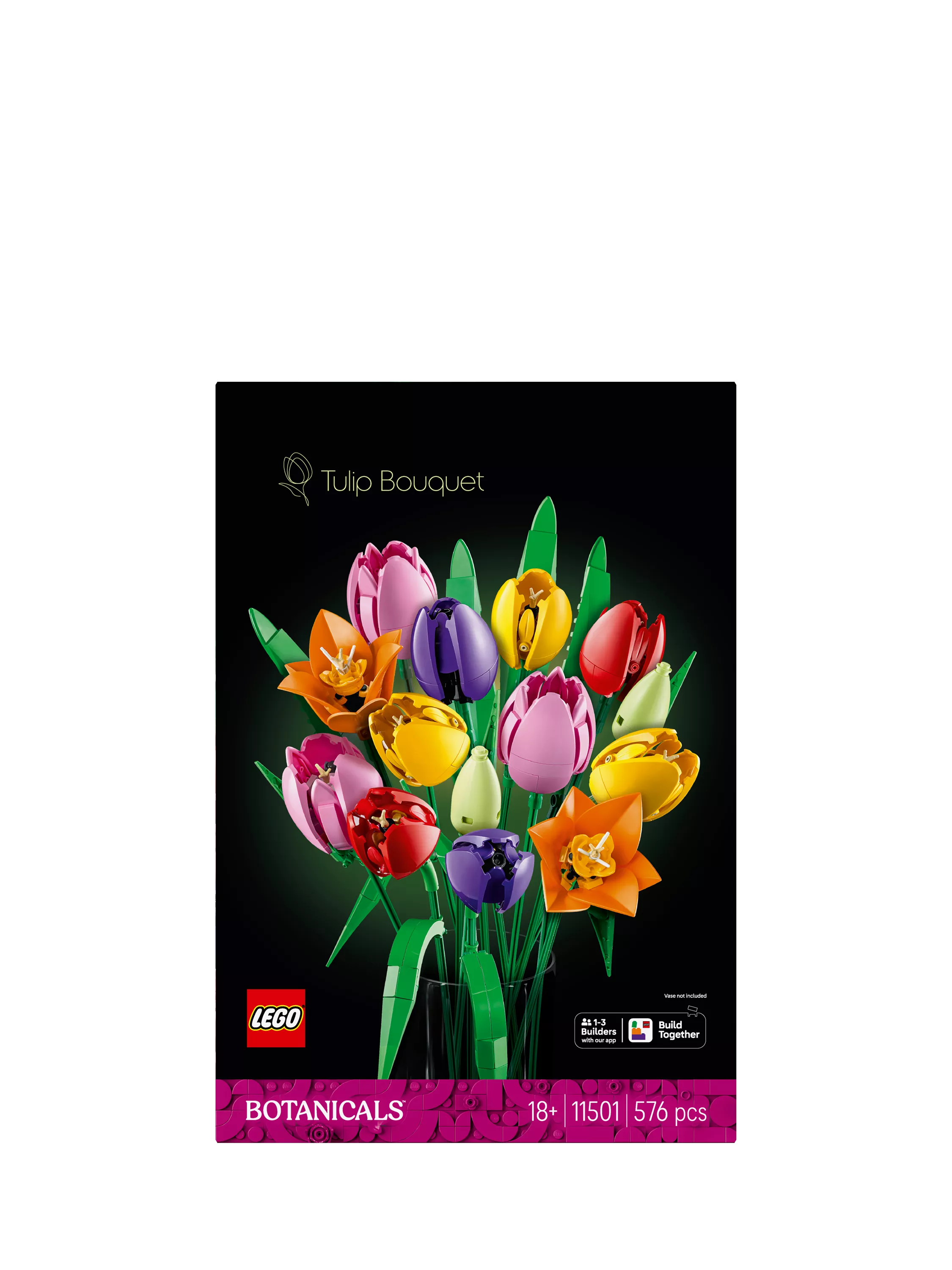 LEGO Botanicals Tulip Bouquet 576-piece set, UK version