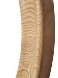 Yearn round oak wall mirror 80cm natural - British product