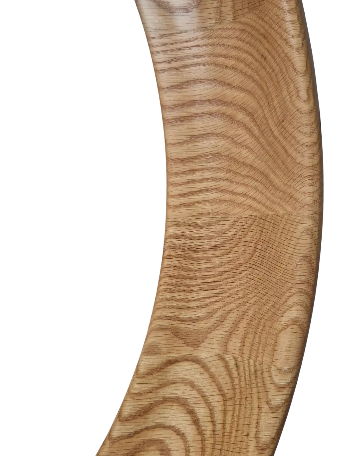 Yearn round oak wall mirror 80cm natural - British product