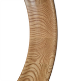 Yearn round oak wall mirror 80cm natural - British product