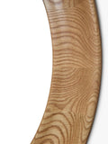 Yearn round oak wall mirror 80cm natural - British product