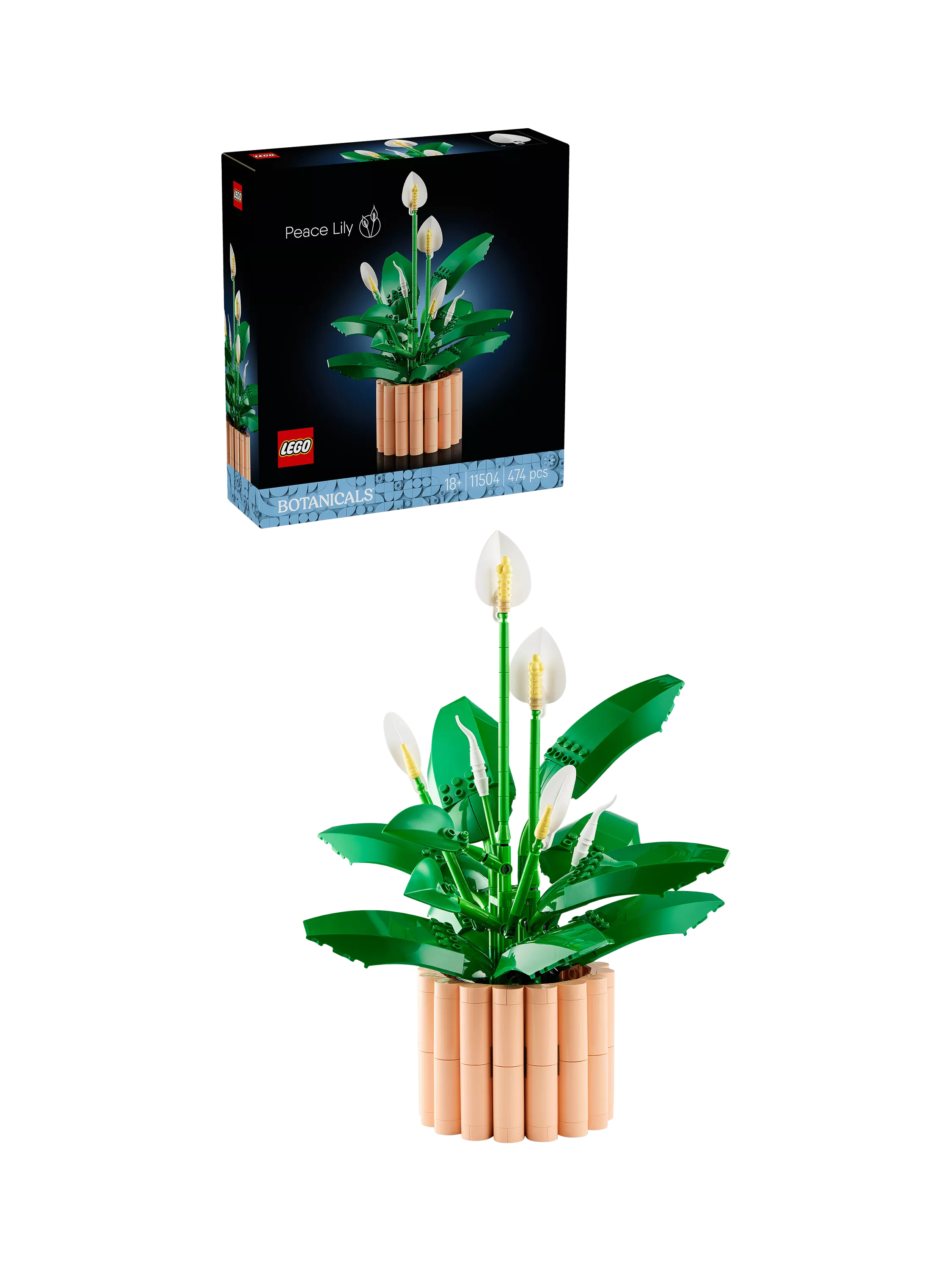 LEGO Botanicals Peace Lily building set 474 pieces - British product