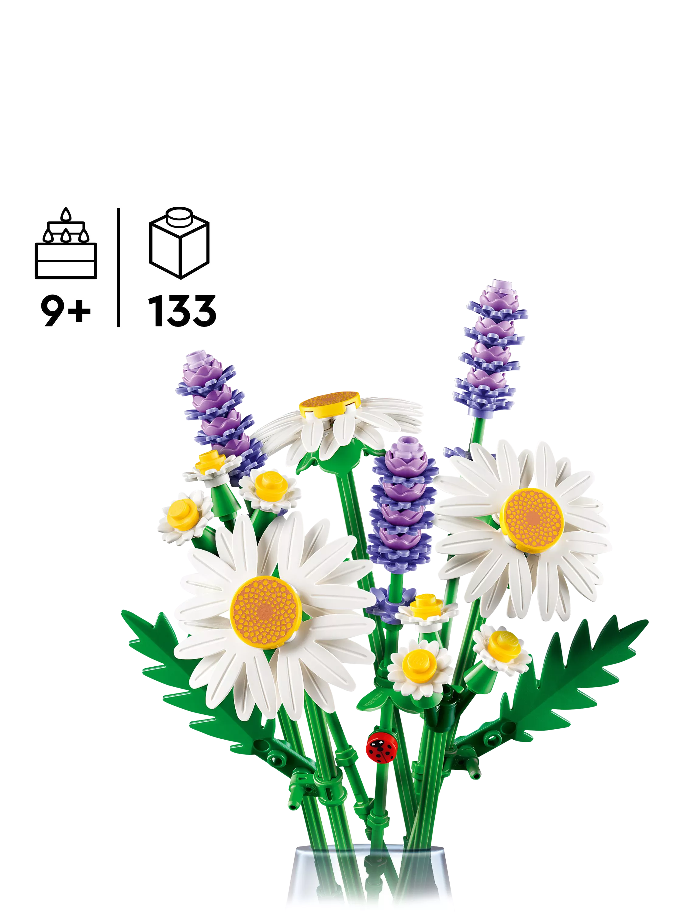 LEGO Botanicals Daisies artificial plant building set (British brand)