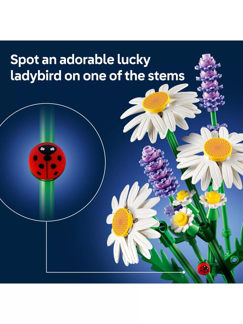 LEGO Botanicals Daisies artificial plant building set (British brand)