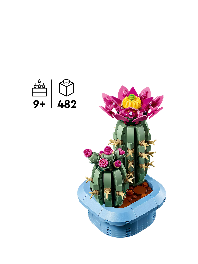 LEGO Botanicals Flowering Cactus building set 482 pieces - British product