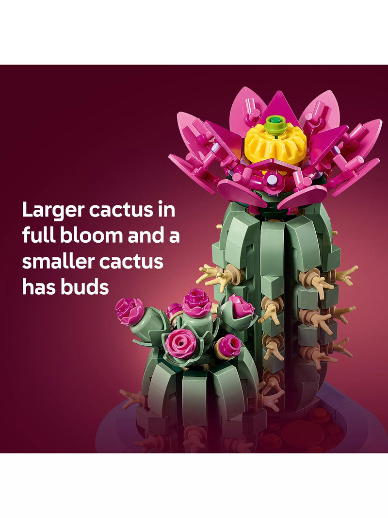 LEGO Botanicals Flowering Cactus building set 482 pieces - British product